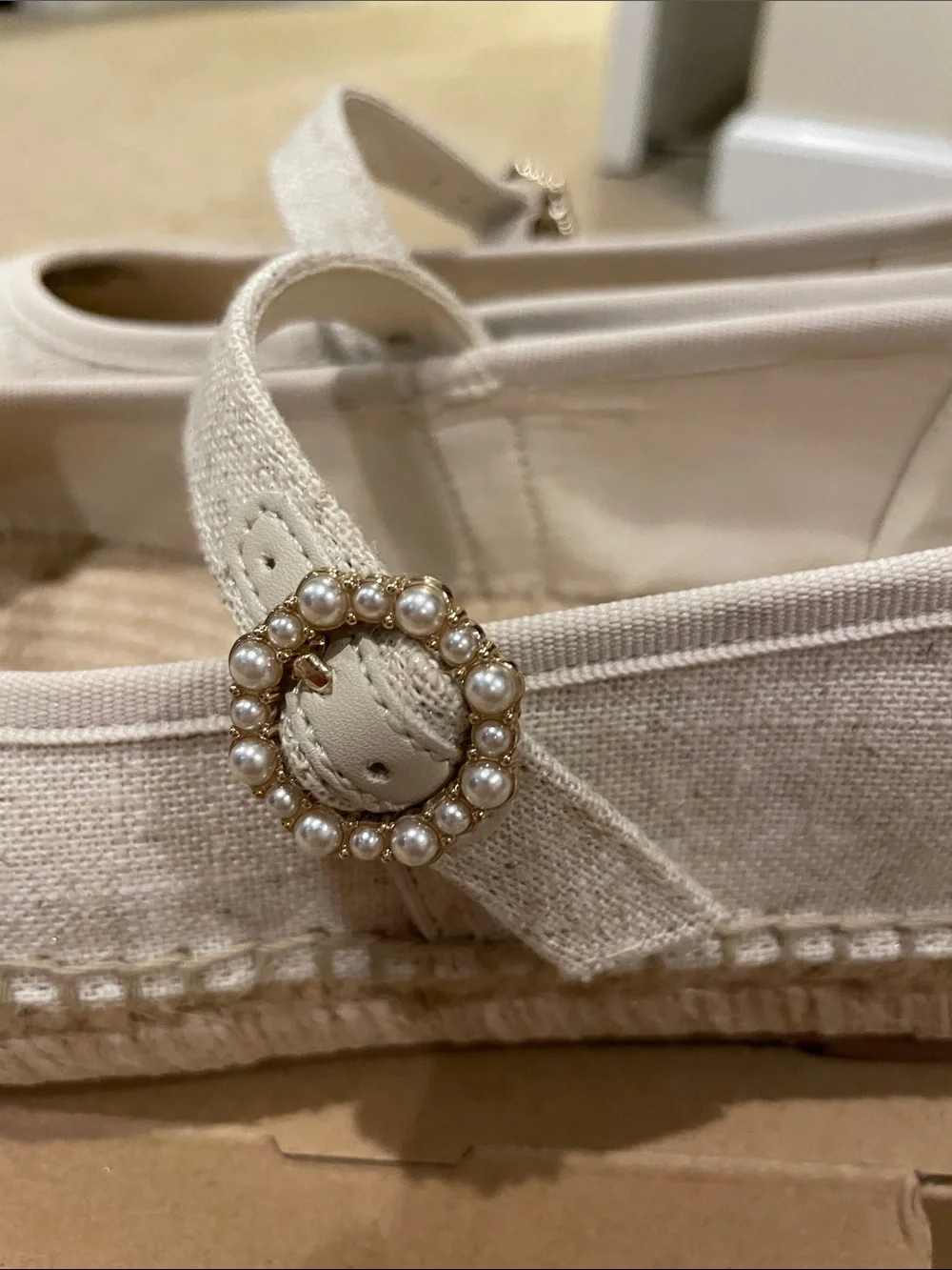 J. Crew womens  Mary Jane Espadrille- metallic gold